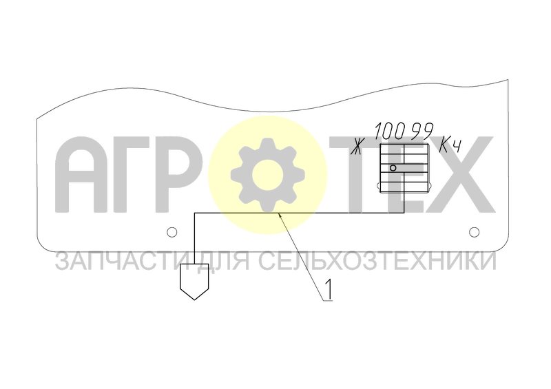 Чертеж Коммуникации электрической панели (МРУ-1.56.420)